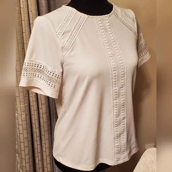 H&M Ivory lace blouse, sz XS - Picture 2 of 8